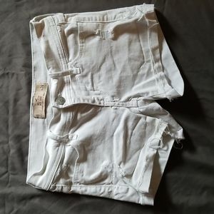 Hollister White Midi Shorts